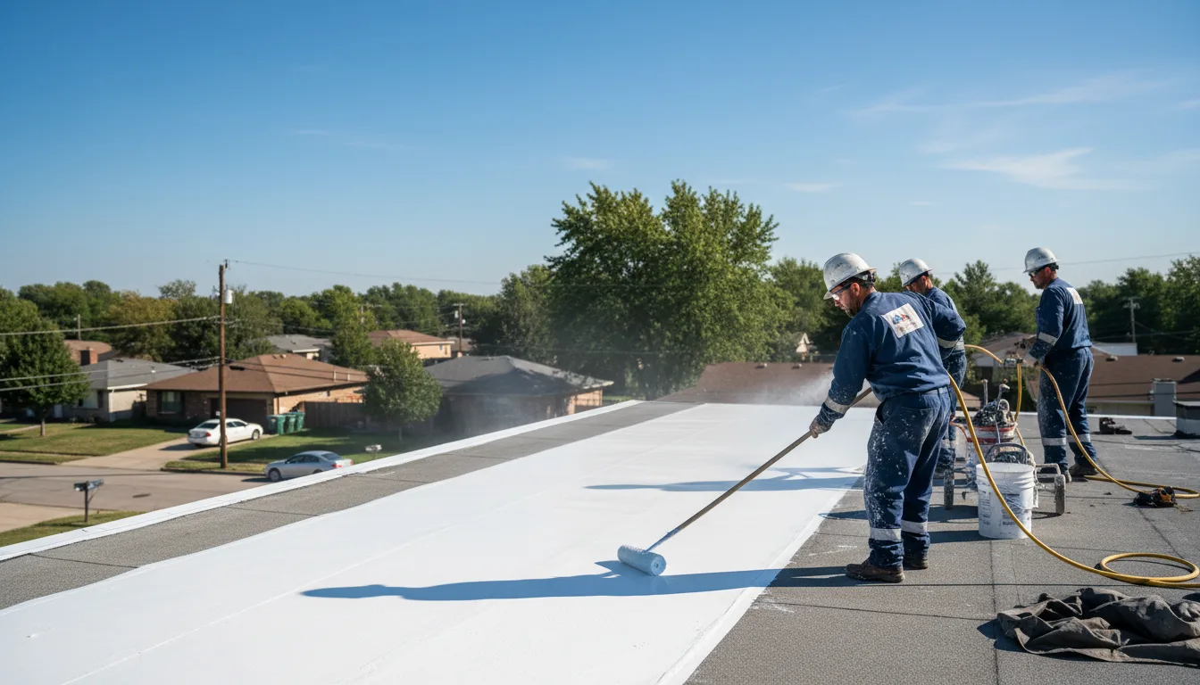Commercial roof coating in Owensville, MO near me